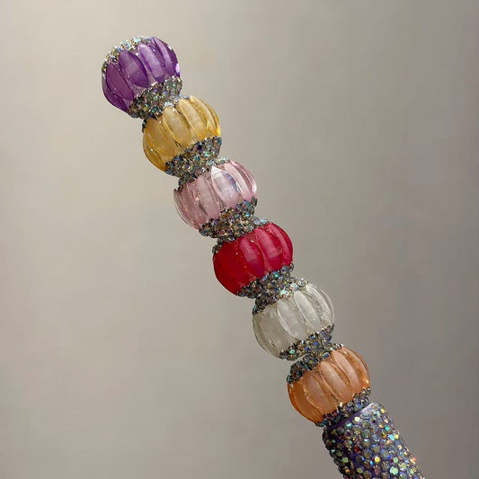 Pumpkin Rib Fancy Beads