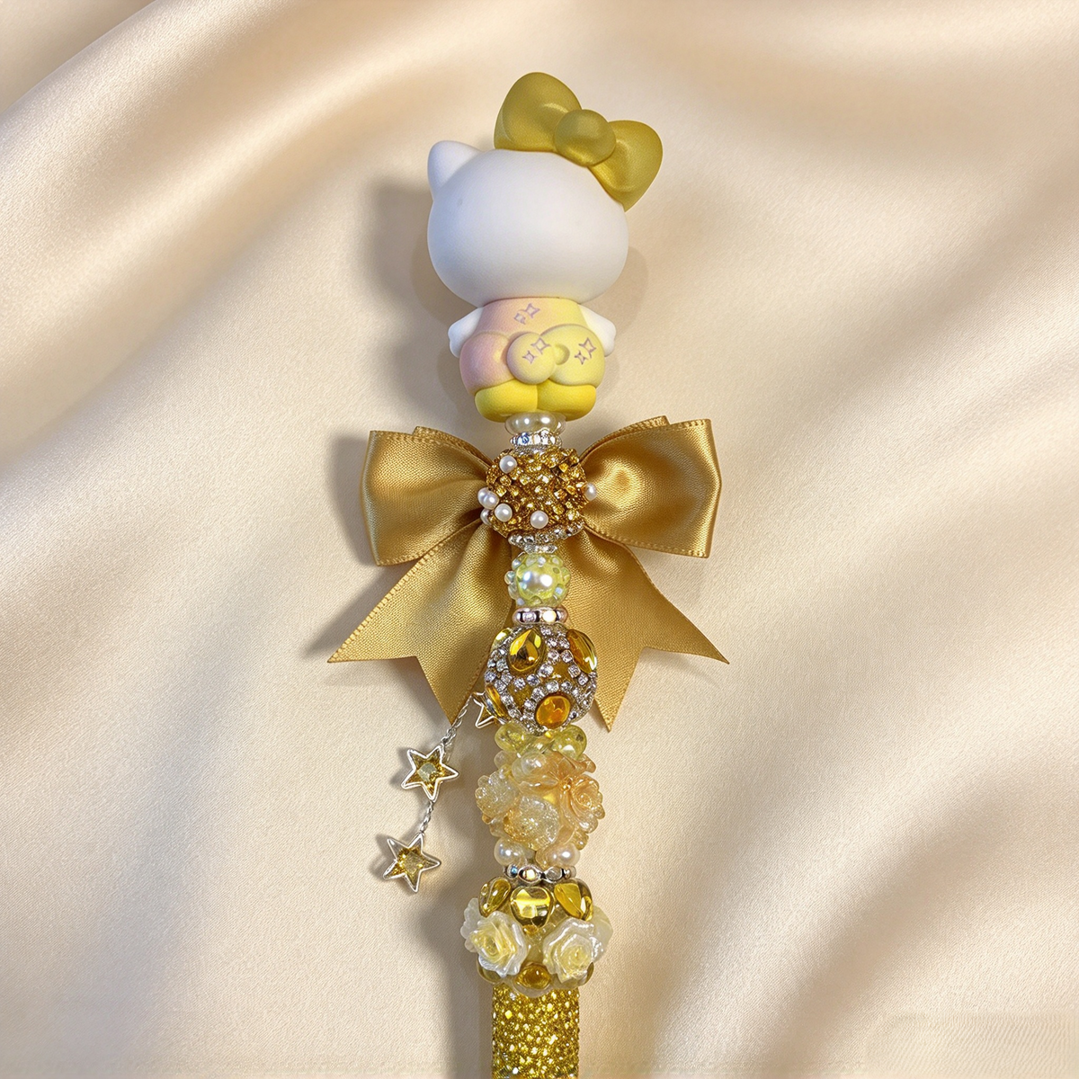 Golden Citrine HK Rhinestone Pen