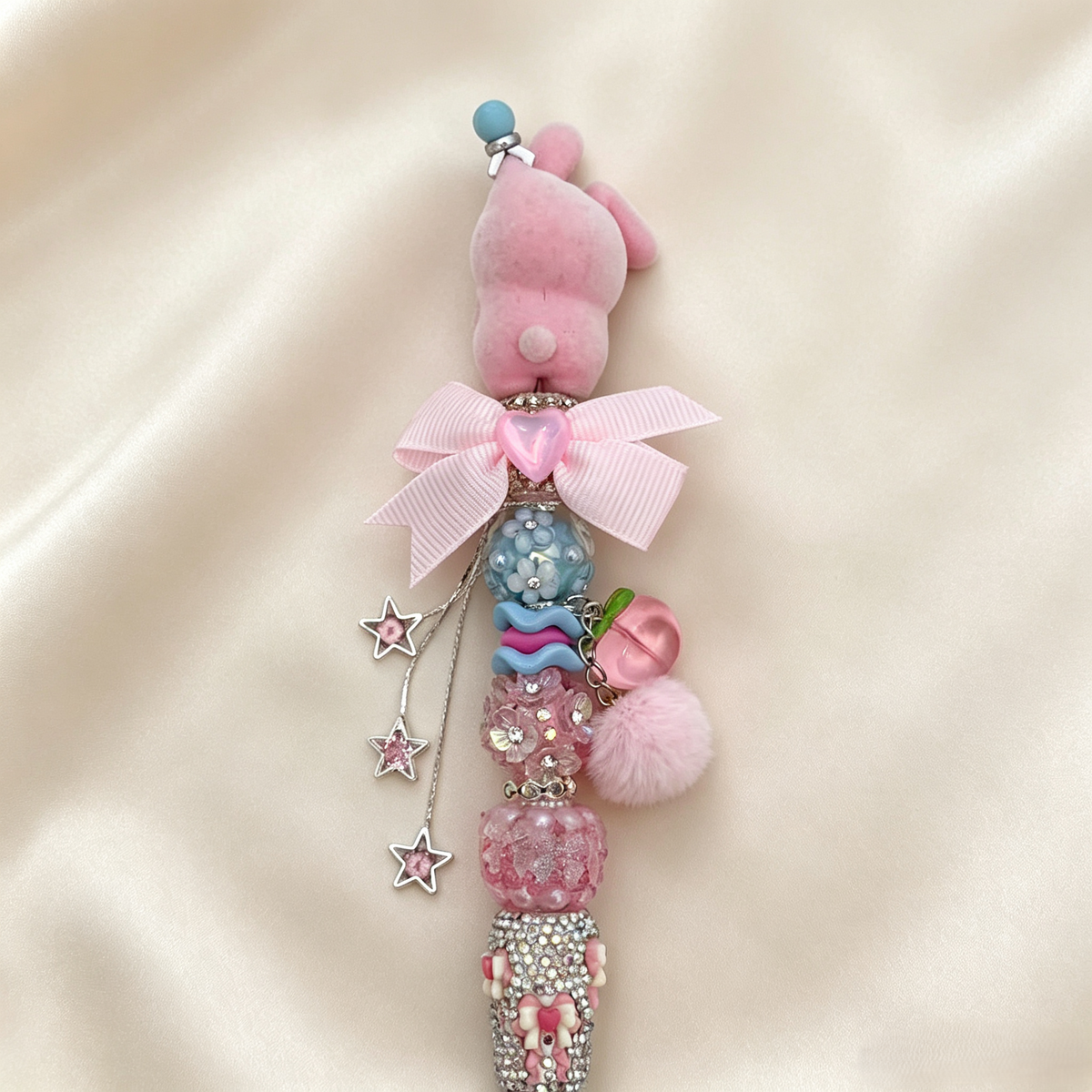 Sleepy Flocked Wendy Rhinestone Pen