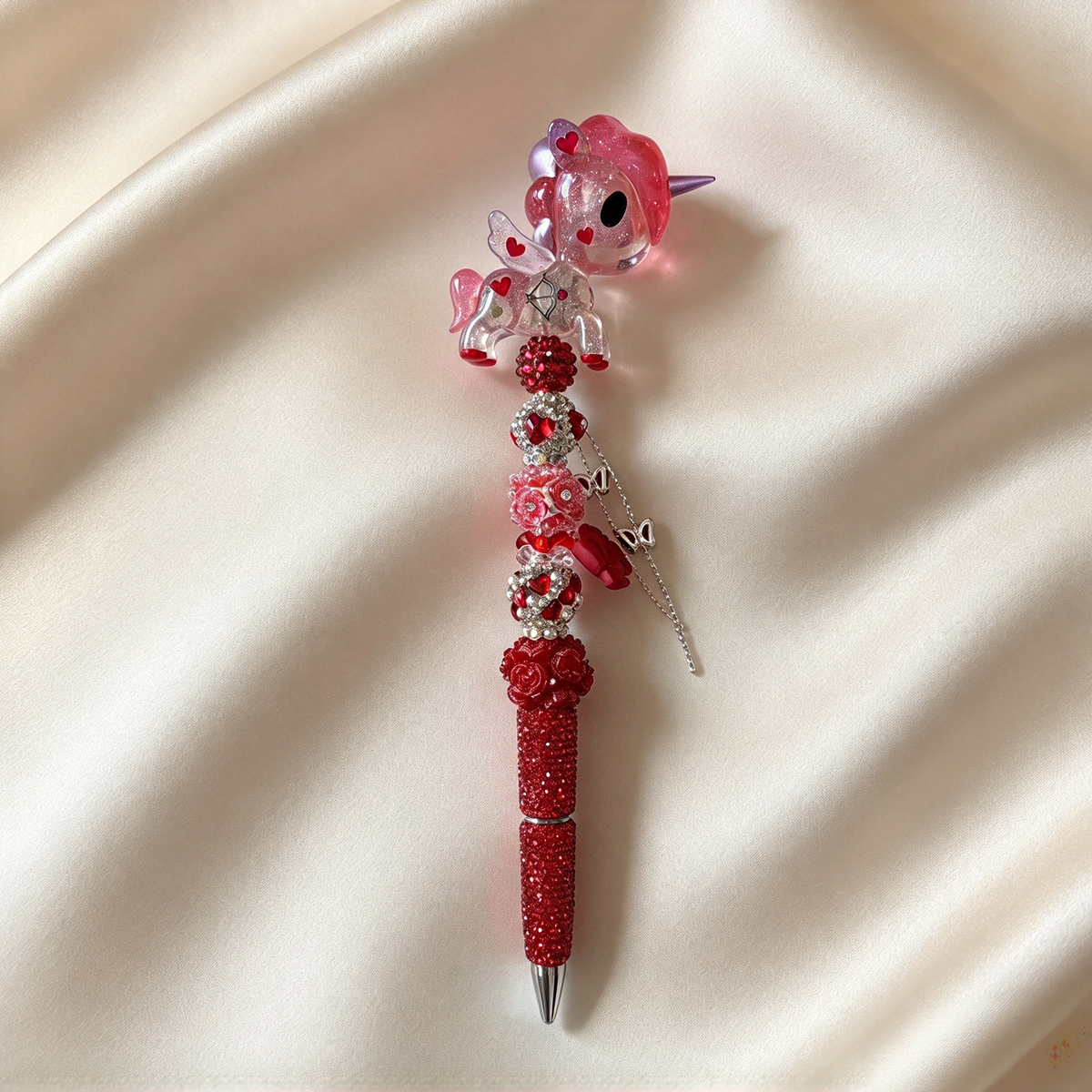 Crimson Love Tokidoki Rhinestone Pen