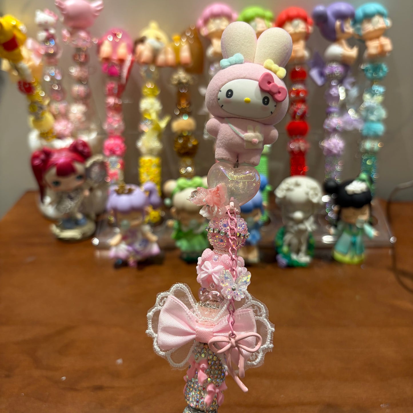 Pink Ribbon Rhinestone Handmade Pen