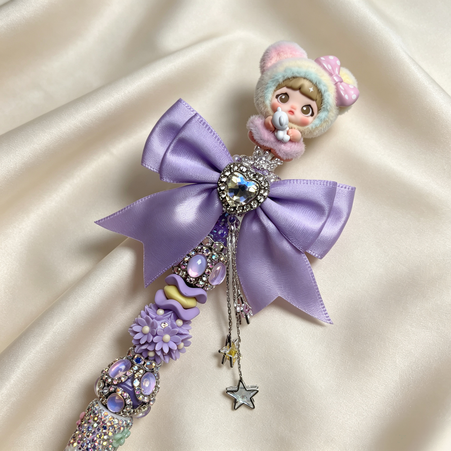 Lavender Starwish Nommi Handmade Rhinestone Pen