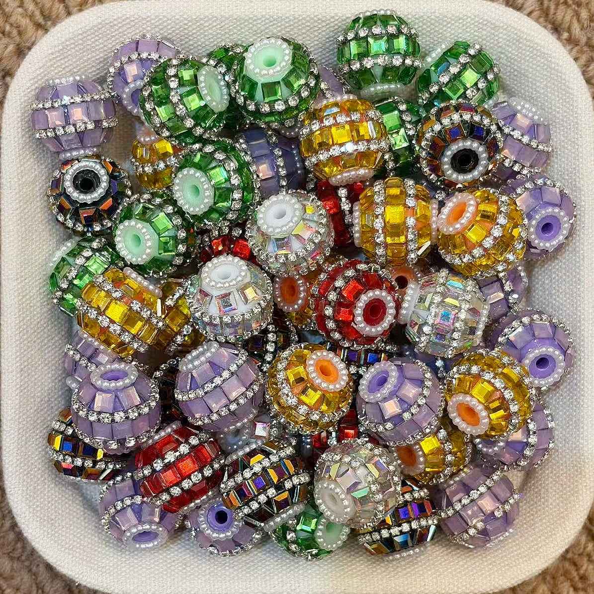 Retro Disco Ball Fancy Beads