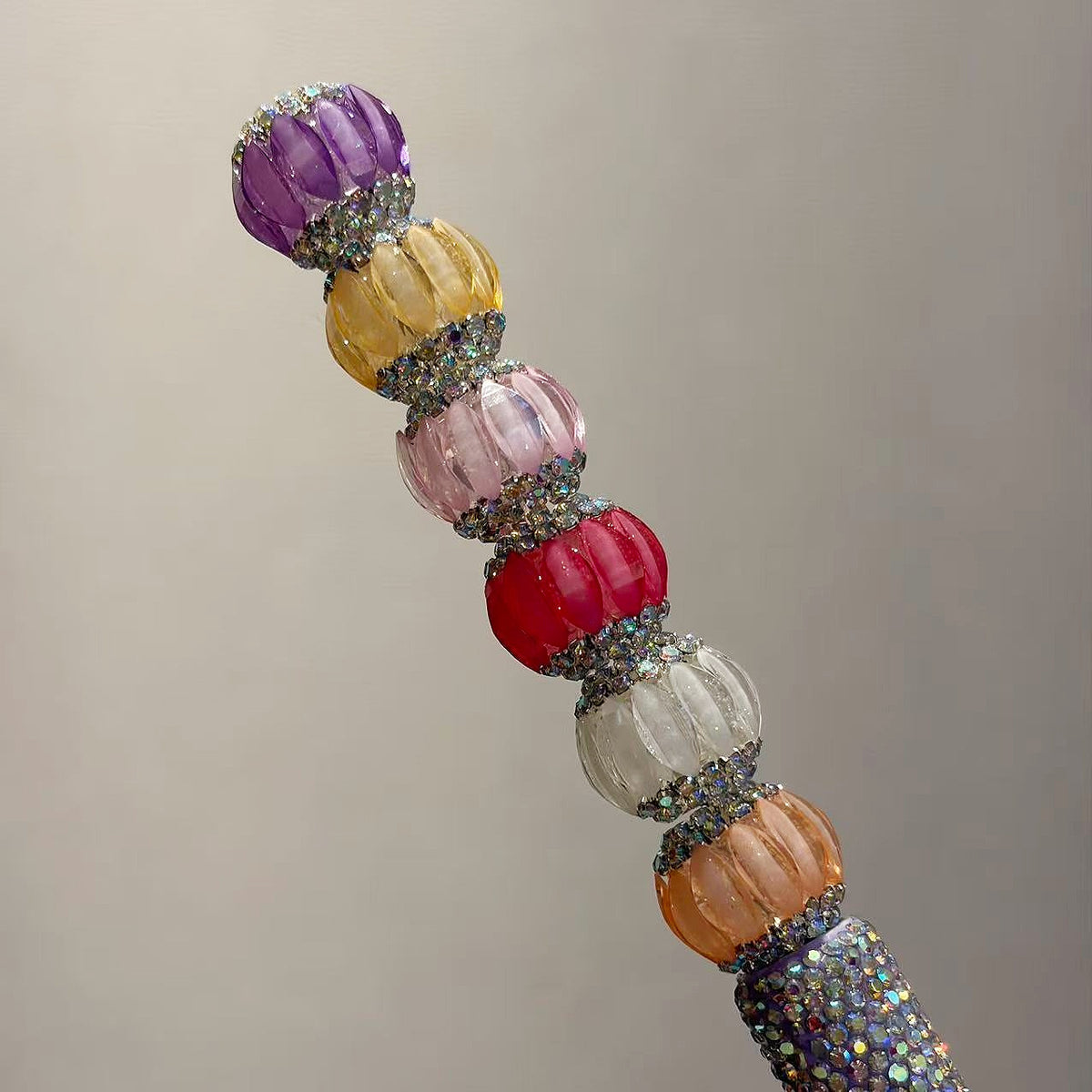 Pumpkin Rib Fancy Beads