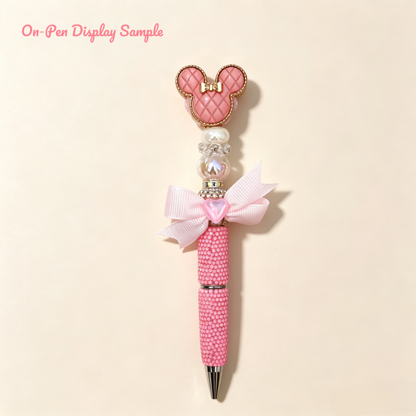 Retro Quilted Mickey Fancy Beads