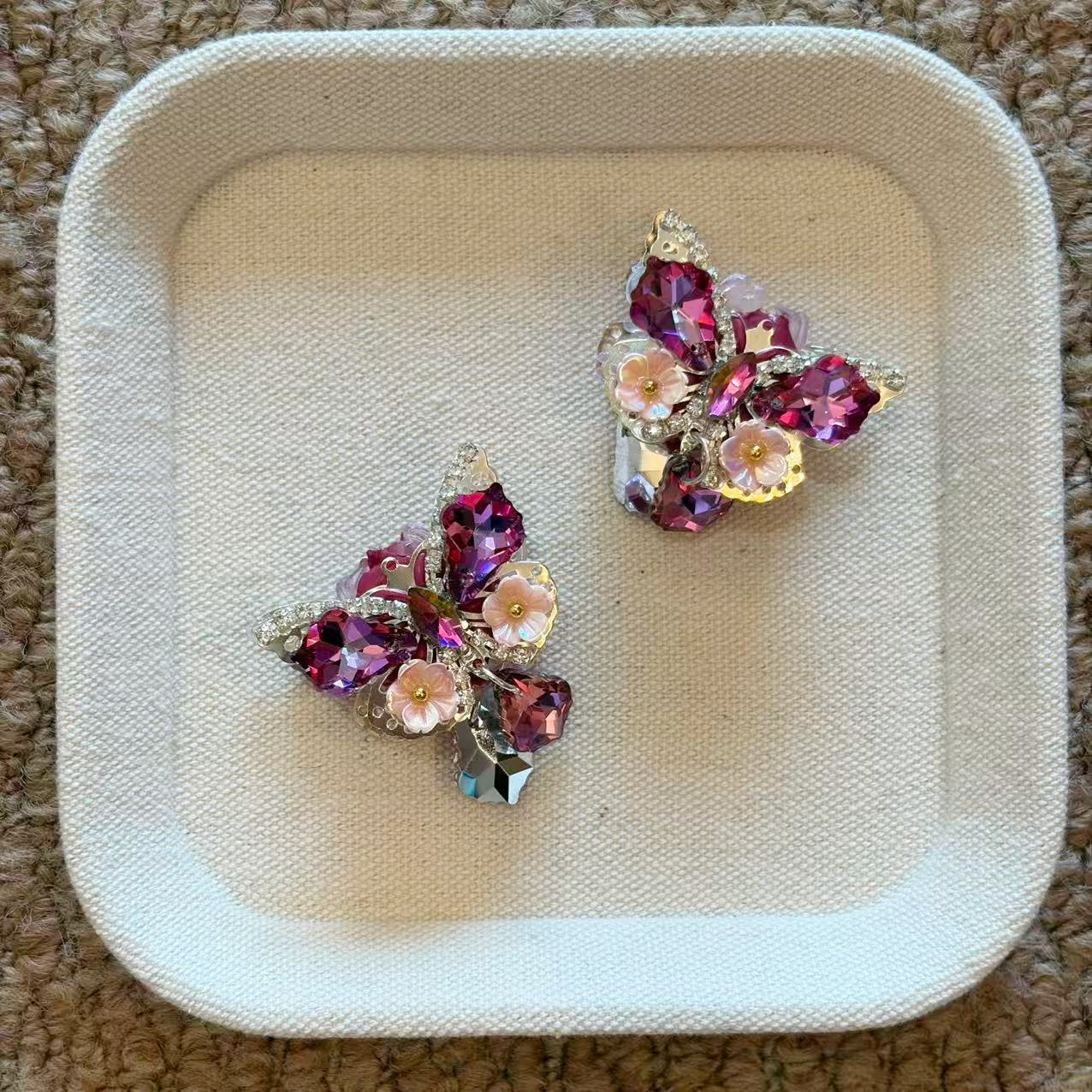 Crystal Floral Butterfly Fancy Beads