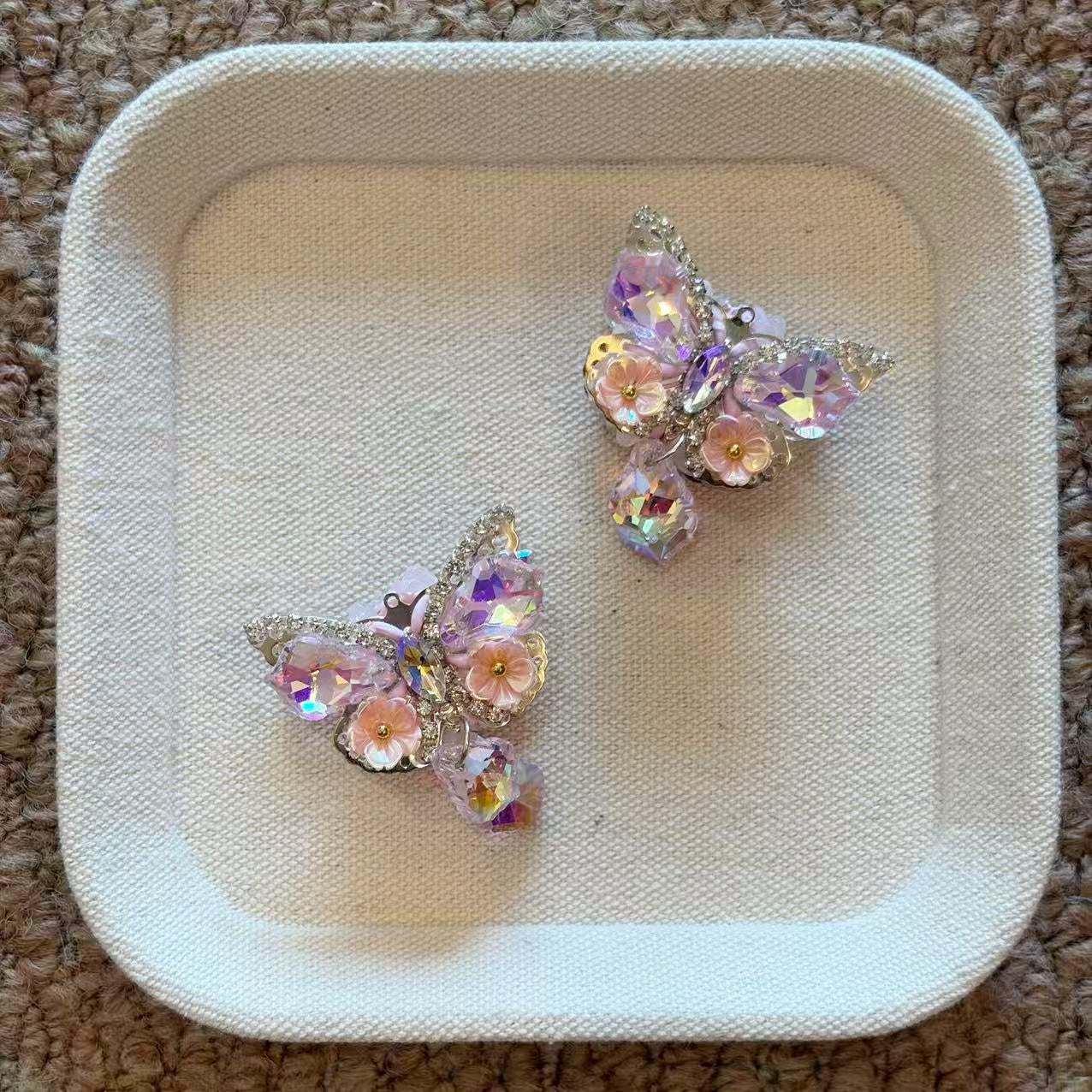 Crystal Floral Butterfly Fancy Beads