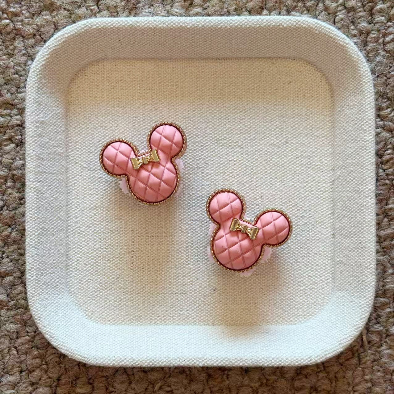 Retro Quilted Mickey Fancy Beads