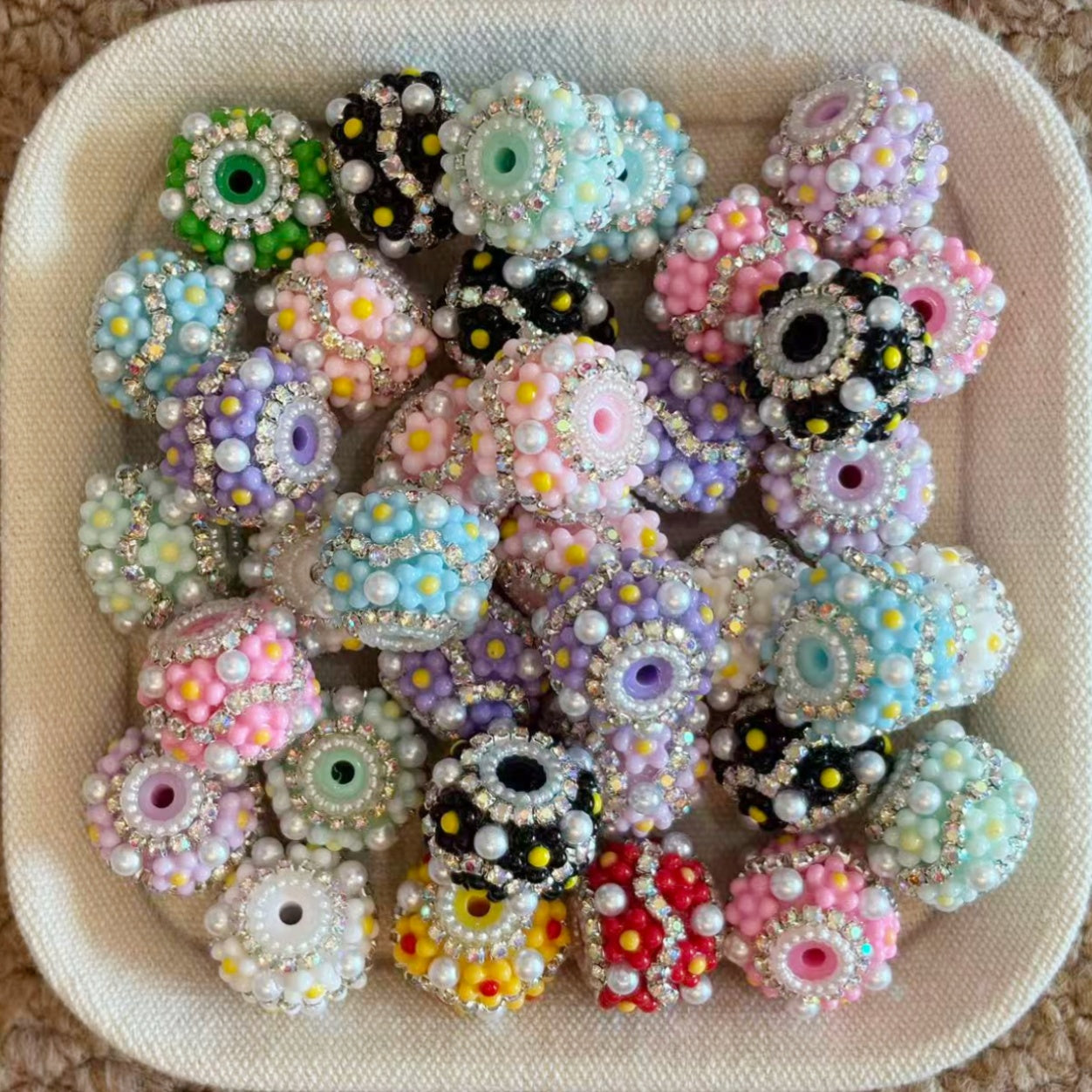 Whimsical Flower Pearl Fancy Beads