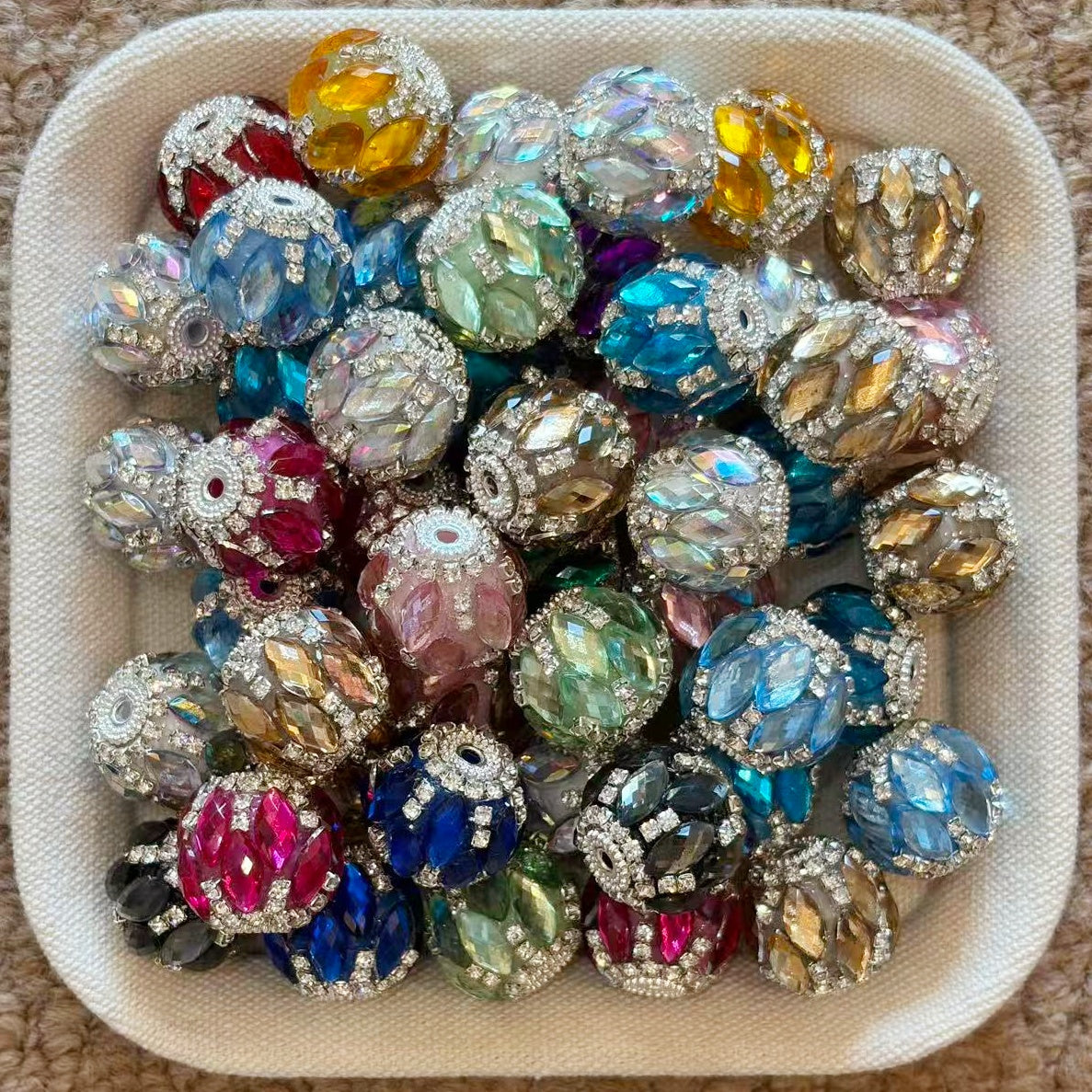 Marquise Rhinestone Fancy Beads