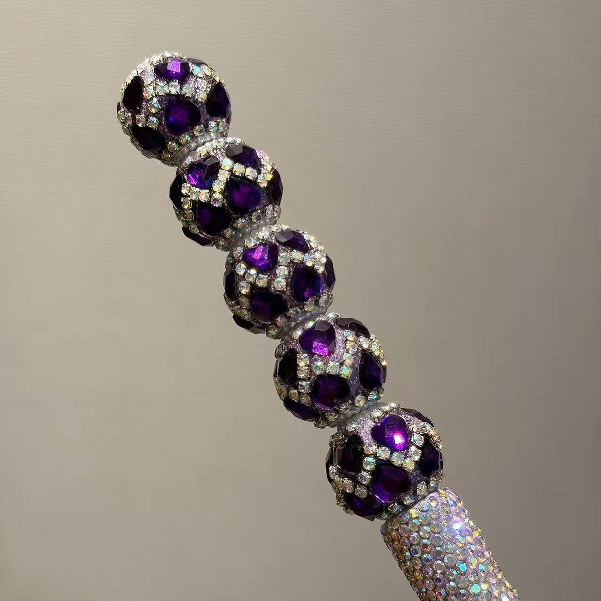 Ornate Facet Inlay Fancy Beads