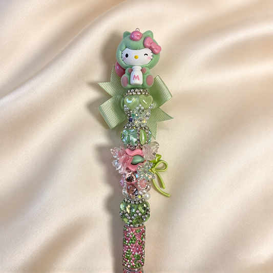 Spearmint Whisper Dino HK Rhinestone Pen