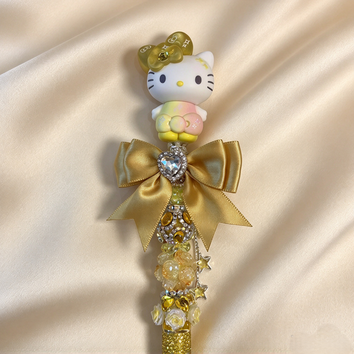 Golden Citrine HK Rhinestone Pen