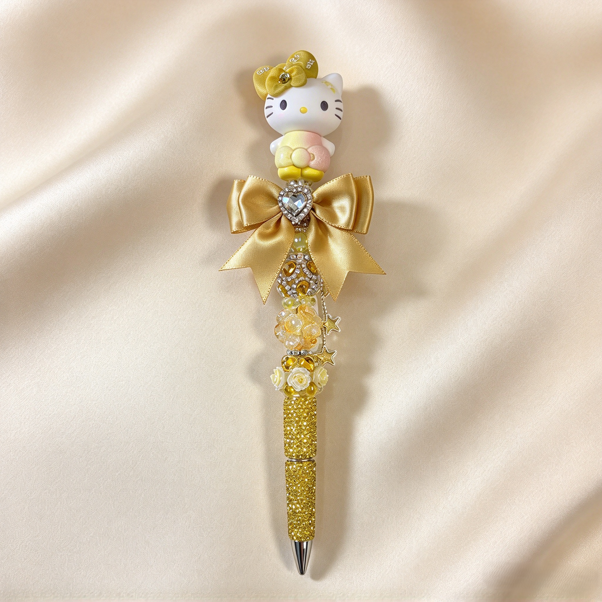 Golden Citrine HK Rhinestone Pen