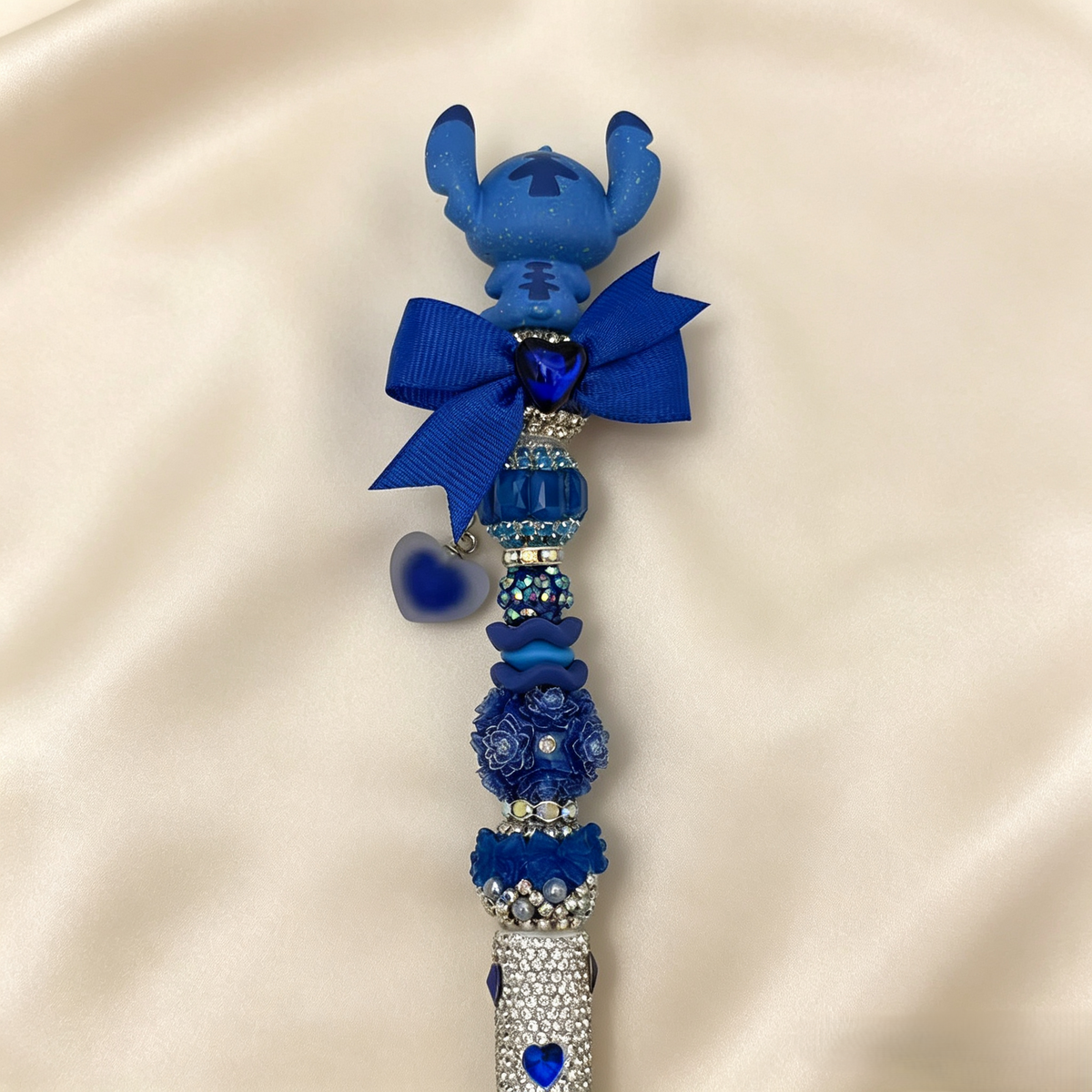Royal Blue Stitch Rhinestone Pen
