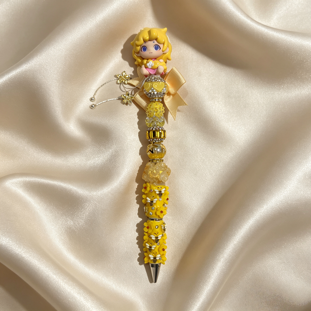 Princess diamond beadable pen