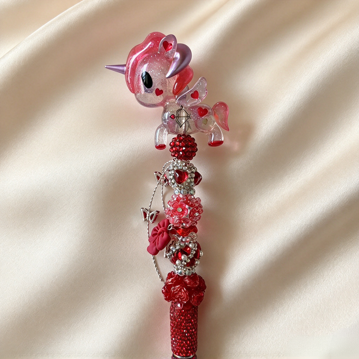 Crimson Love Tokidoki Rhinestone Pen