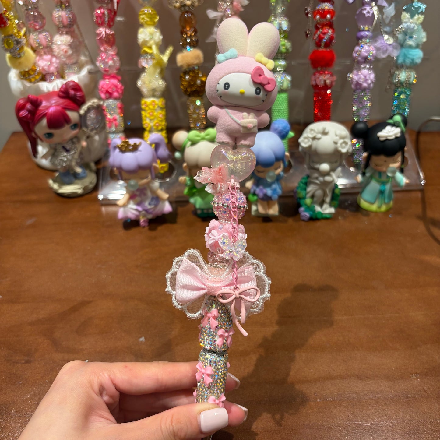 Pink Ribbon Rhinestone Handmade Pen
