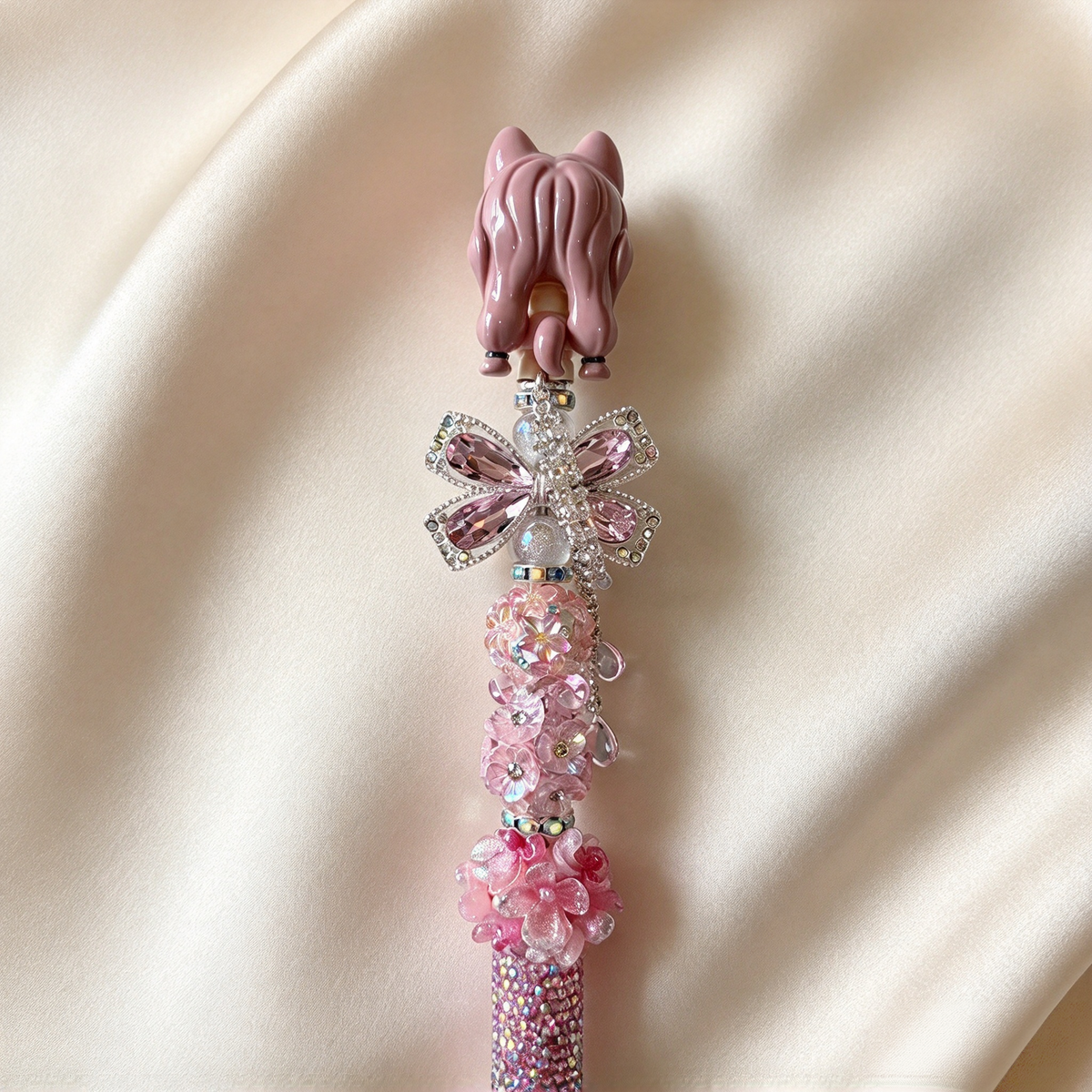 Sakura Crystal Bow Rhinestone Pen