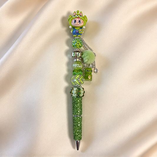 Lime bubu Hand-painted Rhinestone Pen