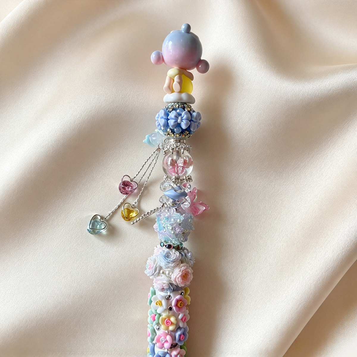 Rainbow Petal SP Rhinestone Pen