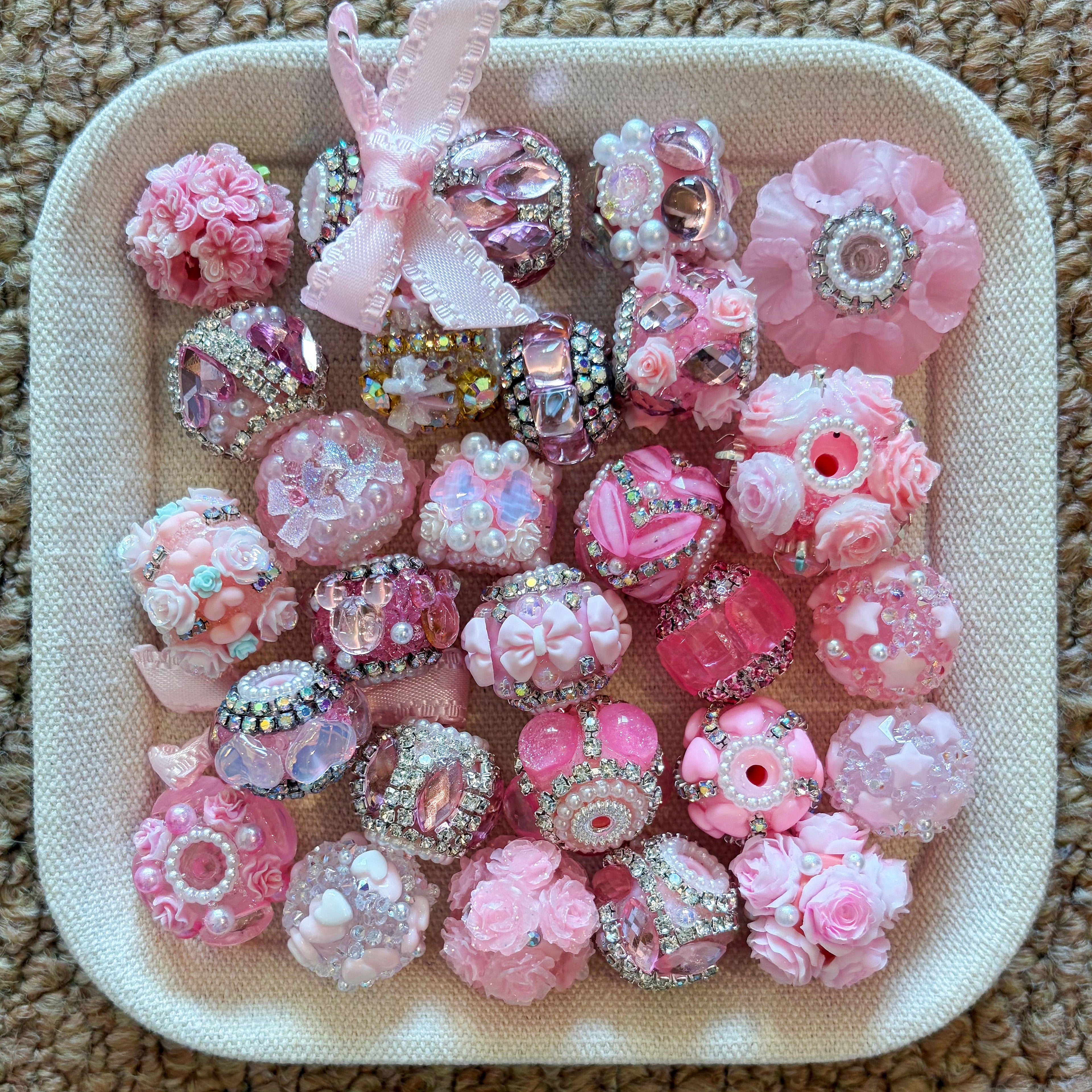 Pink Fancy Beads MIX
