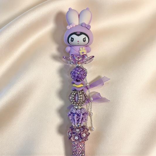 Mauve Veil Kuku Rhinestone Pen