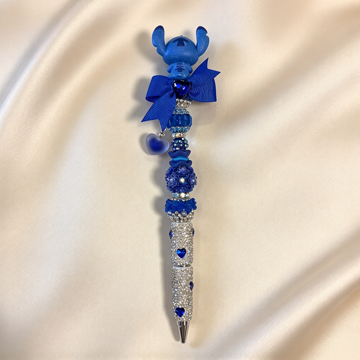 Indigo Tides Stitch Rhinestone Pen
