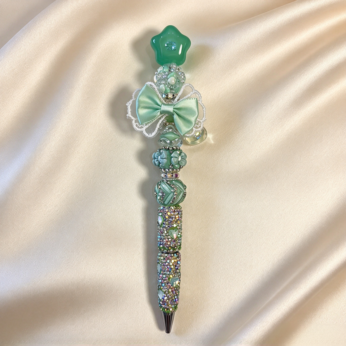 Mint Star bubu Rhinestone Pen