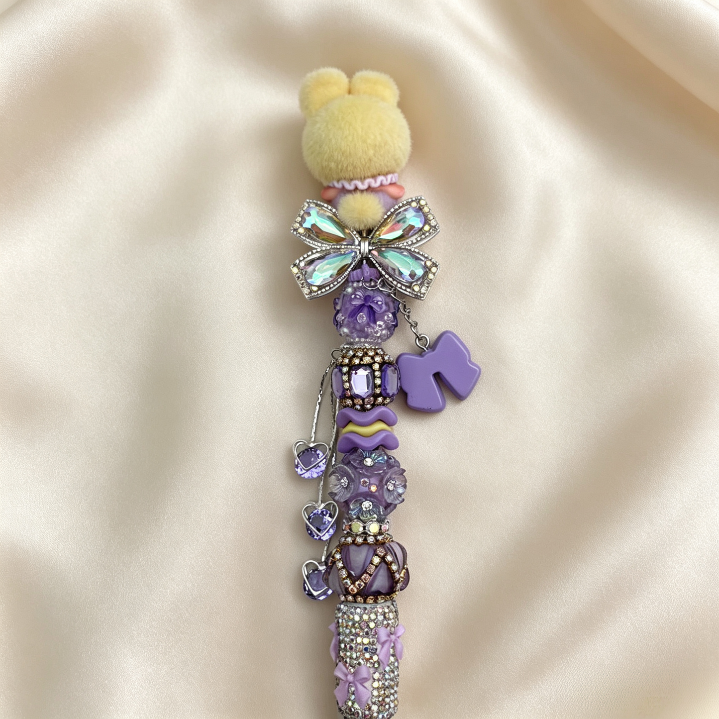 Nommi Mauve Bloom Rhinestone Handmade Pen
