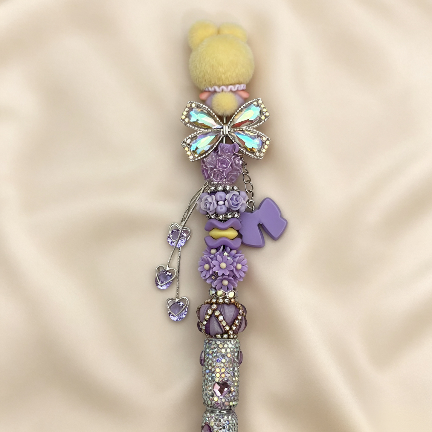 Nommi Mauve Bloom Rhinestone Handmade Pen