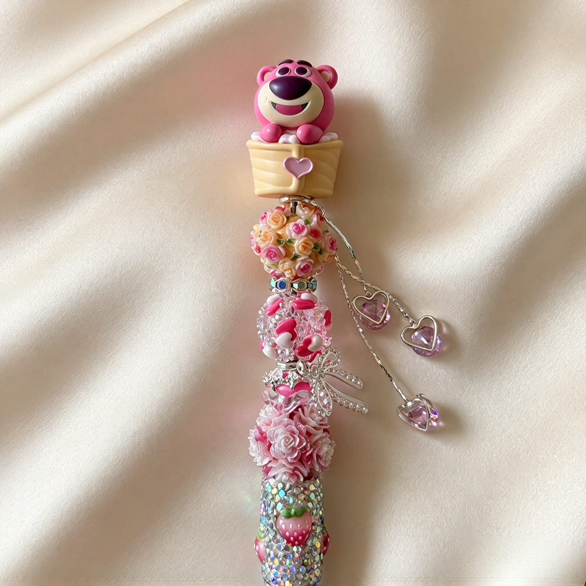Rosy Strawberry Lotso Rhinestone Pen