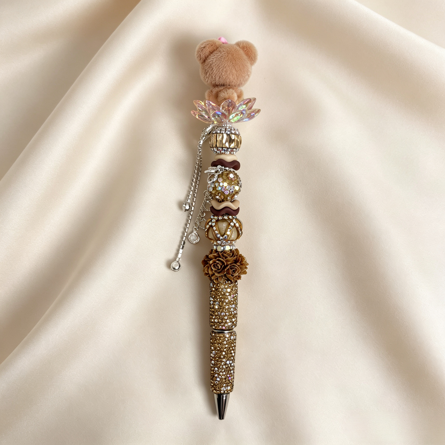 Caramel Nommi Handmade Rhinestone Pen