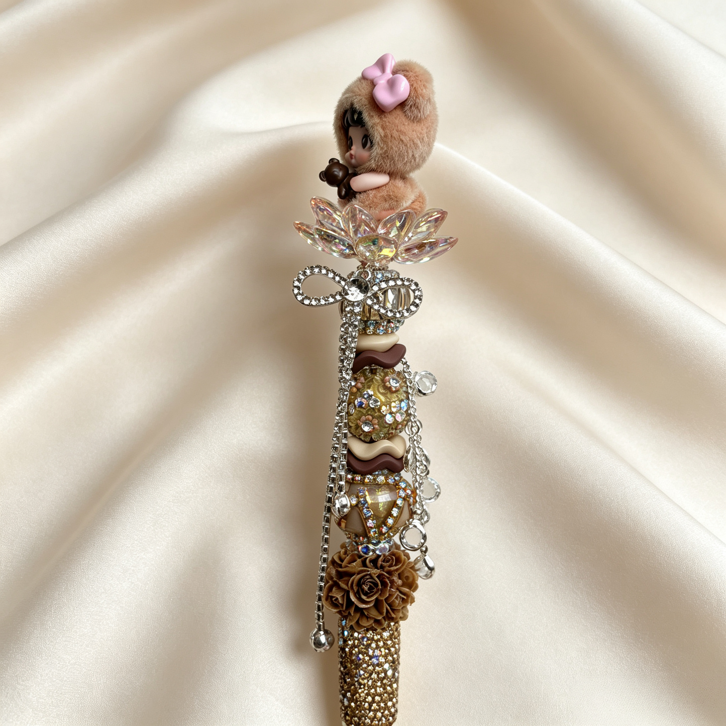 Caramel Nommi Handmade Rhinestone Pen