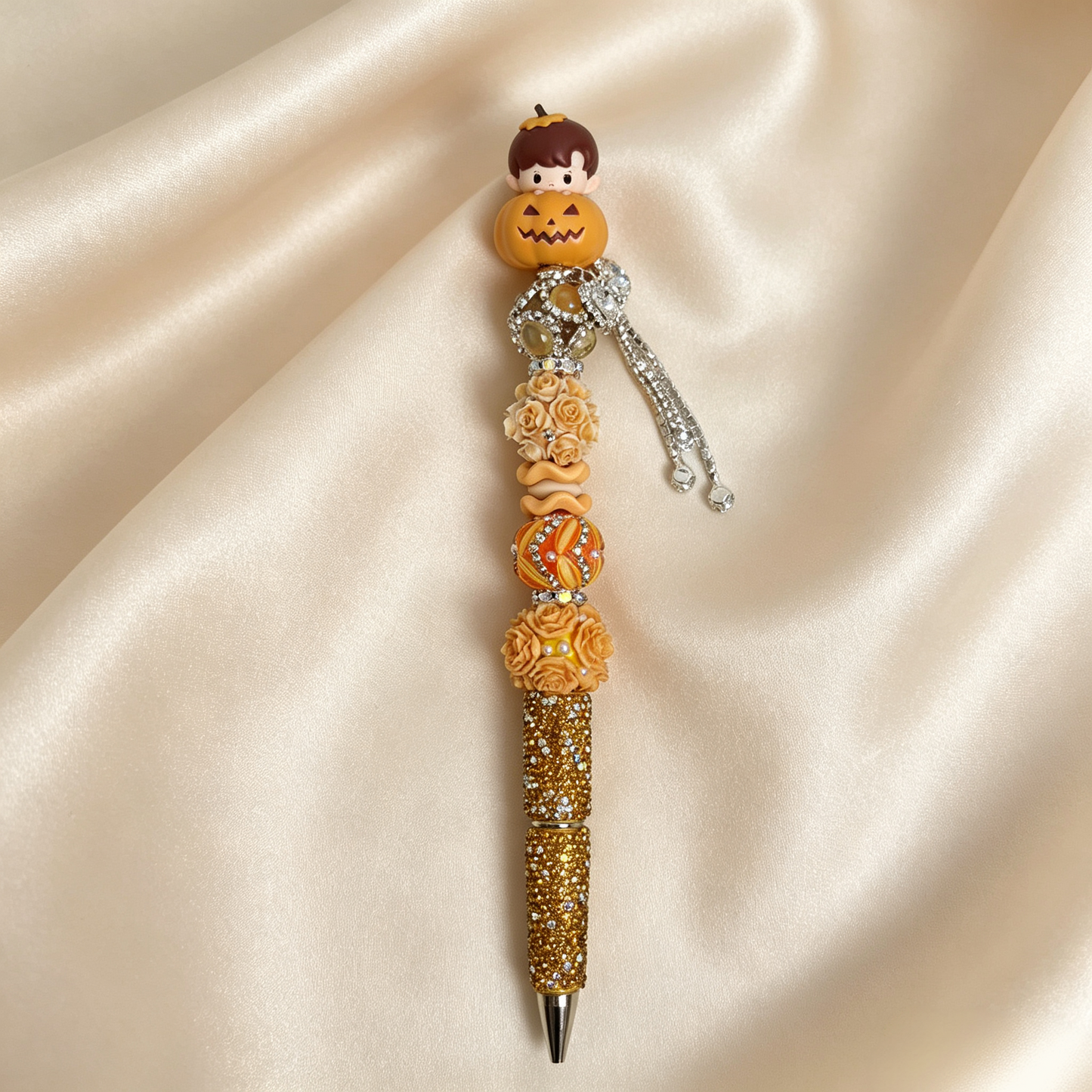 Halloween Special✨Pumpkin Rhinestone Handmade Pen