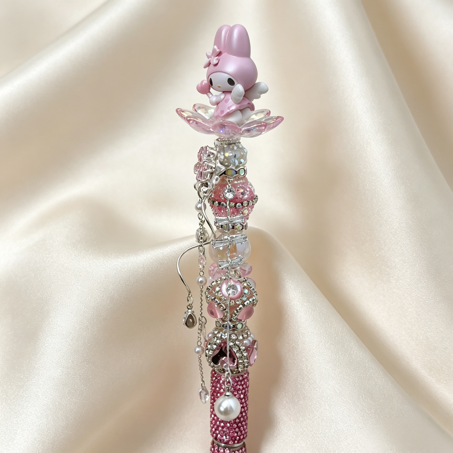 My Melody Beaded Rhinestone Handmade Pen