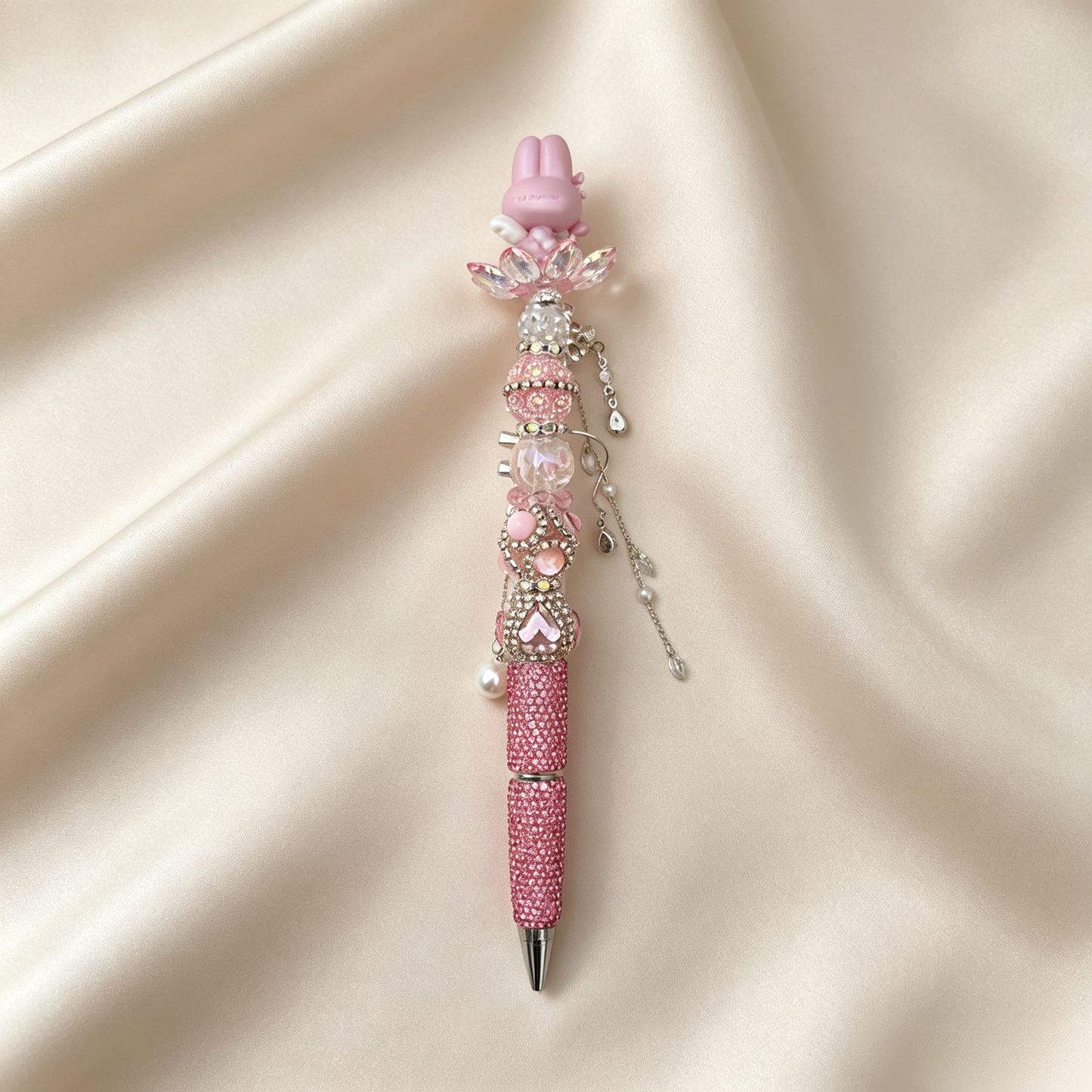 My Melody Beaded Rhinestone Handmade Pen
