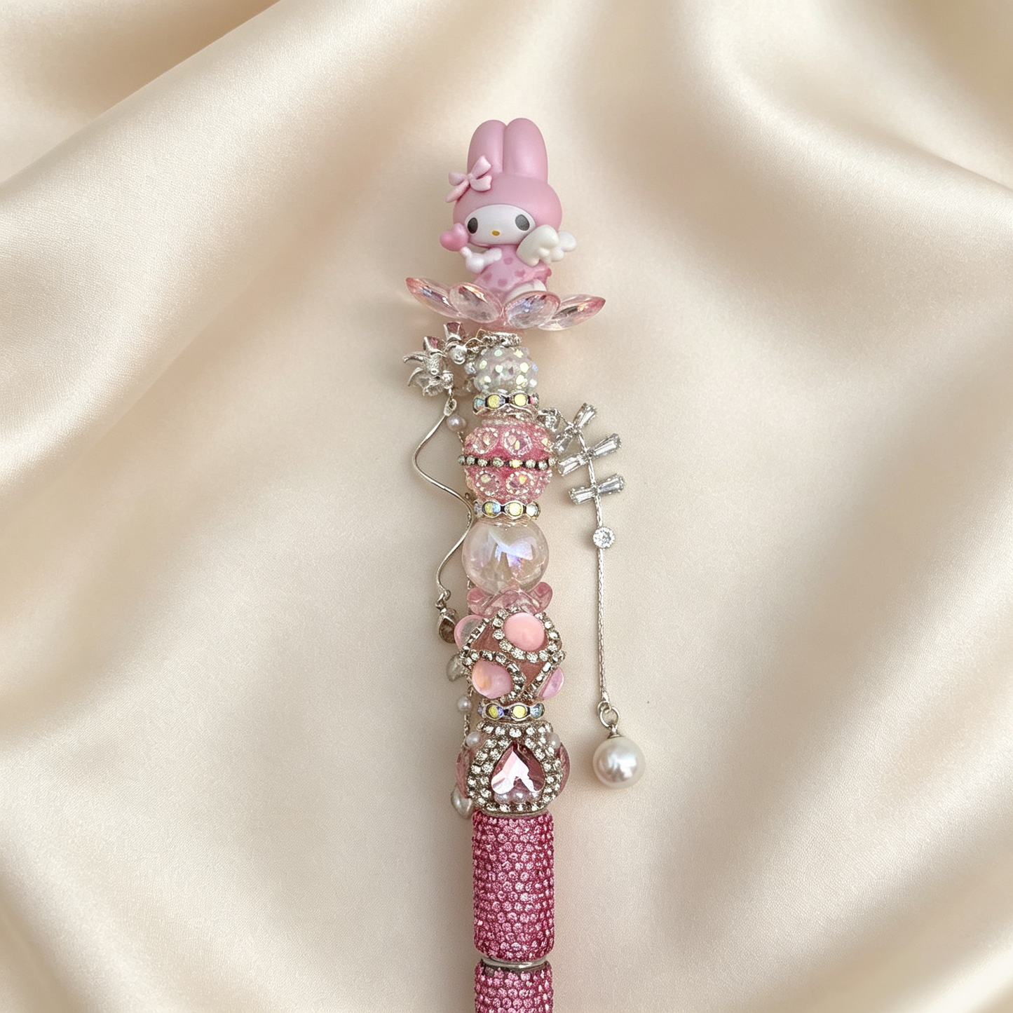 My Melody Beaded Rhinestone Handmade Pen