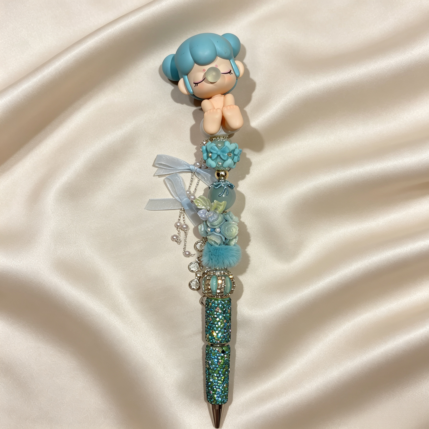 Bubble Girl Baby Nanci Handmade Rhinestone Pen
