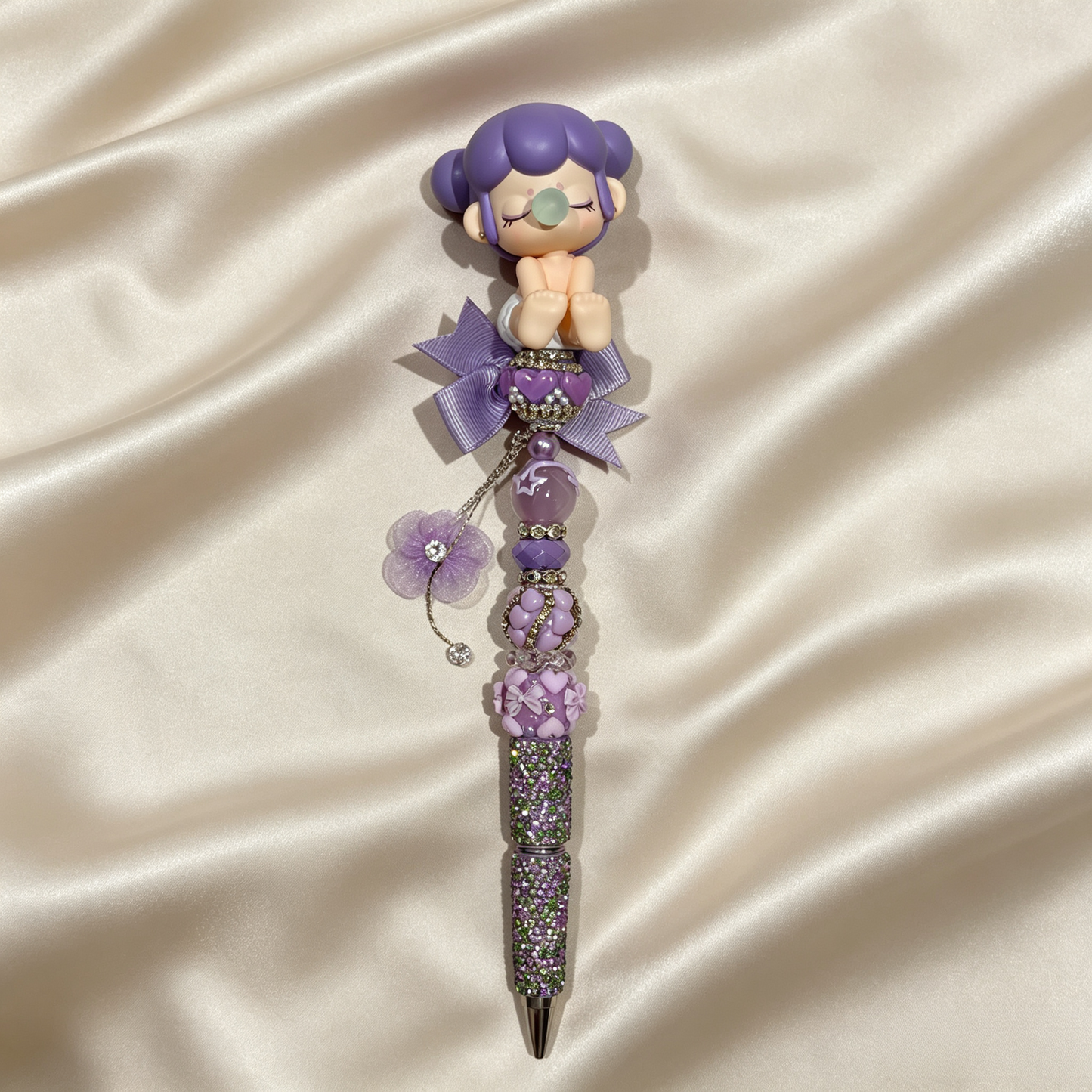 Bubble Girl Baby Nanci Handmade Rhinestone Pen