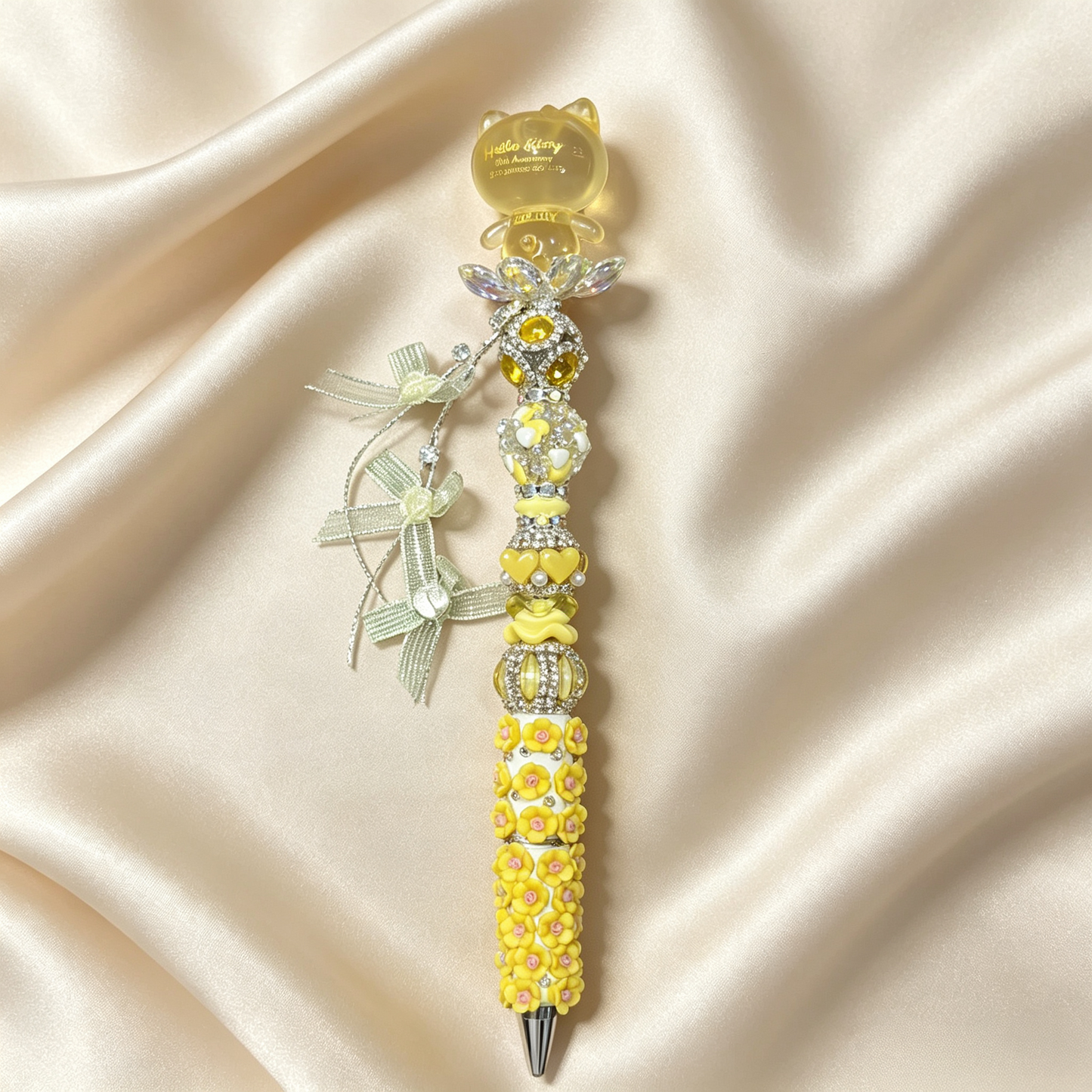 Yellow Kitty Handmade Pen