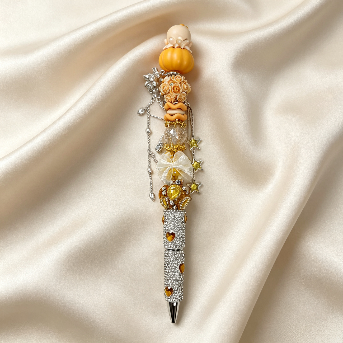 Halloween Special✨Pumpkin Rhinestone Handmade Pen